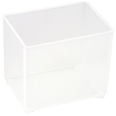 Raaco Transparent PP Compartment Box, 47mm x 39mm x 55mm