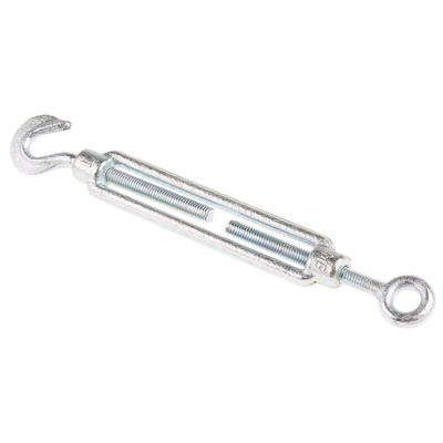 RS PRO Hook to Eye Steel Rigging Screw, M6 Thread