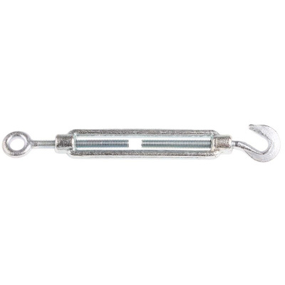 RS PRO Hook to Eye Steel Rigging Screw, M6 Thread