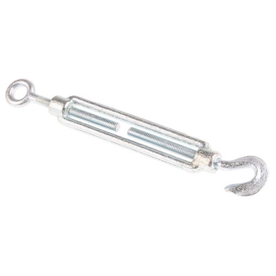 RS PRO Hook to Eye Steel Rigging Screw, M6 Thread
