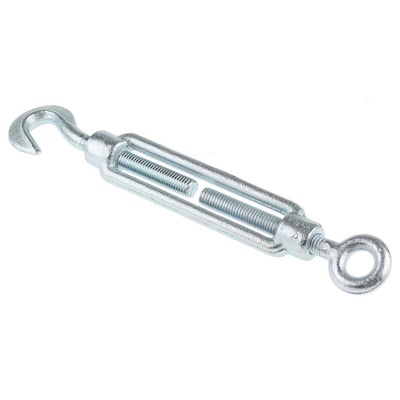 RS PRO Hook to Eye Steel Rigging Screw, M8 Thread