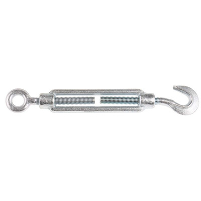 RS PRO Hook to Eye Steel Rigging Screw, M8 Thread