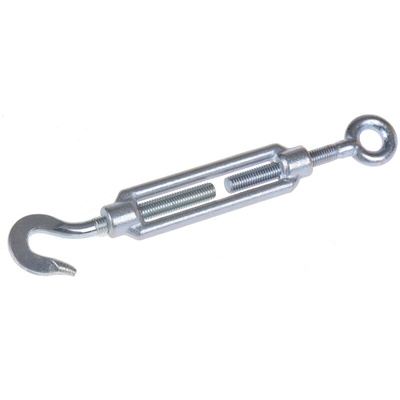 RS PRO Hook to Eye Steel Rigging Screw, M10 Thread