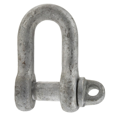 RS PRO D-Shackle, Zinc Plated Steel, 1t