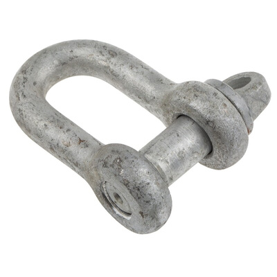 RS PRO D-Shackle, Zinc Plated Steel, 1t
