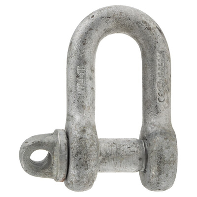 RS PRO D-Shackle, Zinc Plated Steel, 1t