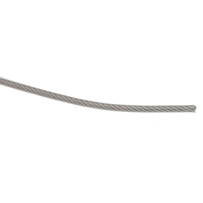 RS PRO Stainless Steel Wire Rope, 100m