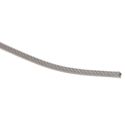 RS PRO Stainless Steel Wire Rope, 100m