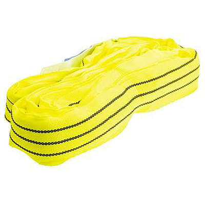RS PRO 0.5m Yellow Lifting Sling Round, 3t