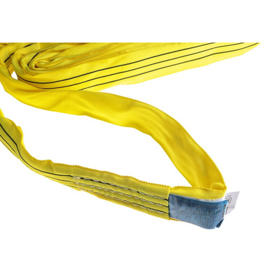 RS PRO 3m Yellow Lifting Sling Round, 3t