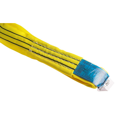 RS PRO 3m Yellow Lifting Sling Round, 3t