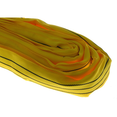 RS PRO 3m Yellow Lifting Sling Round, 3t