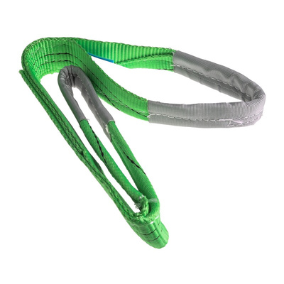 RS PRO 1m Green Lifting Sling Webbing, 2t
