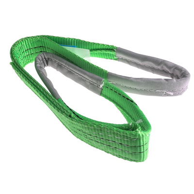 RS PRO 1m Green Lifting Sling Webbing, 2t