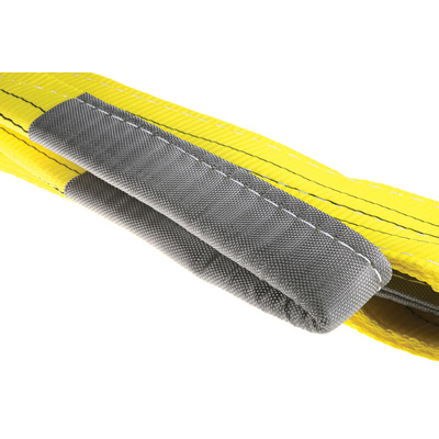RS PRO 2m Yellow Lifting Sling Webbing, 3t