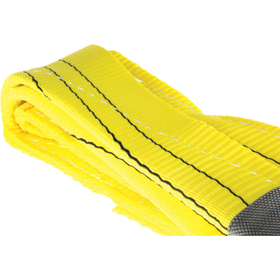 RS PRO 2m Yellow Lifting Sling Webbing, 3t