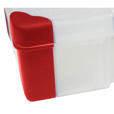 RS PRO 12 Cell Polypropylene, Adjustable Compartment Box, 30mm x 200mm x 110mm