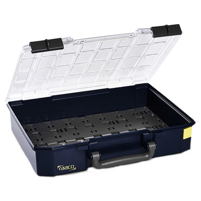 Raaco 32 Cell Blue Polypropylene Compartment Box, 83mm x 337mm x 278mm