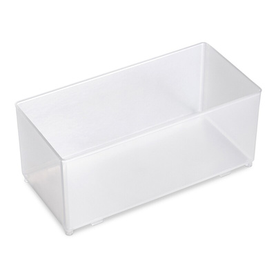 Raaco Transparent Polypropylene Insert, 69mm x 79mm x 157mm