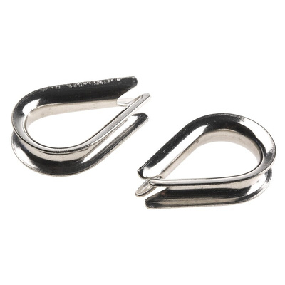 RS PRO Stainless Steel Thimble For Use With 5mm Diameter Wire Rope