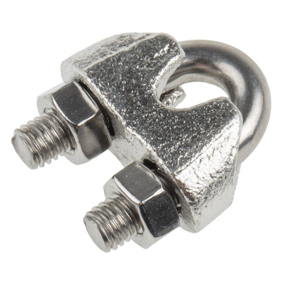 RS PRO Stainless Steel 5mm Diameter Wire Rope Clamp