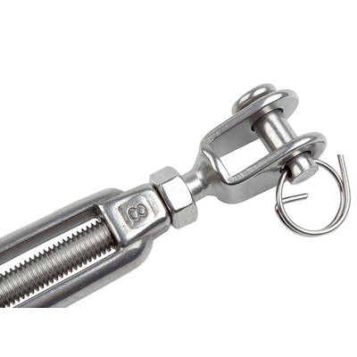 RS PRO Jaw to Jaw Stainless Steel Rigging Screw, M8 Thread
