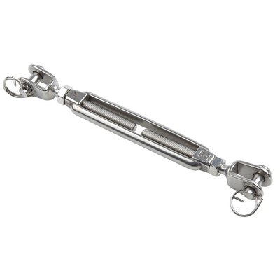 RS PRO Jaw to Jaw Stainless Steel Rigging Screw, M8 Thread
