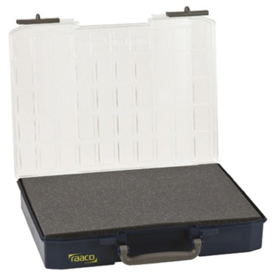 Raaco Blue PC, PP Compartment Box, 80mm x 415mm x 330mm