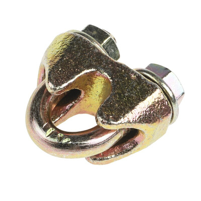 RS PRO Steel 5mm Diameter Wire Rope Clamp