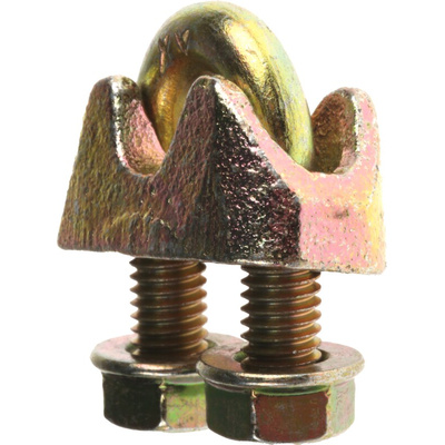 RS PRO Steel 6.5mm Diameter Wire Rope Clamp
