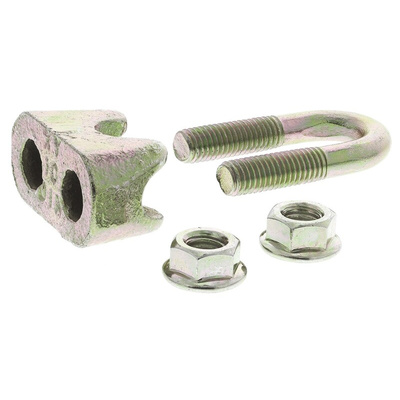 RS PRO Steel 10mm Diameter Wire Rope Clamp