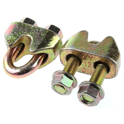 RS PRO Steel 13mm Diameter Wire Rope Clamp