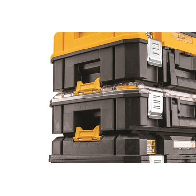 10 Cell Yellow PC, Adjustable Compartment Box, 119mm x 440mm x 332mm