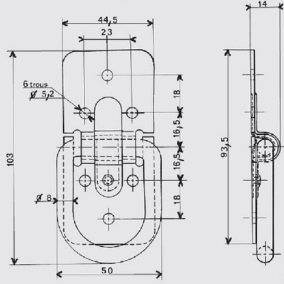 Savigny 40350 ZI D-Shackle, Steel, 40kg