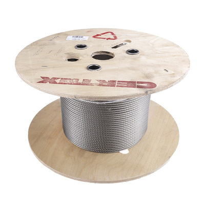RS PRO Stainless Steel Wire Rope, 75m