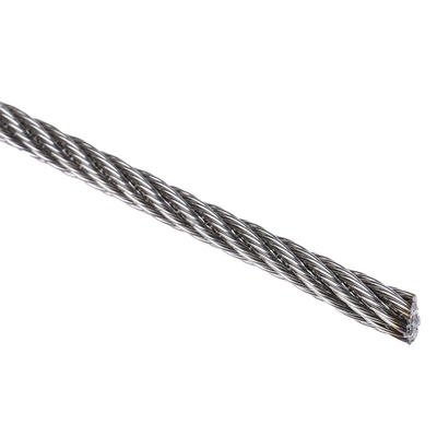 RS PRO Stainless Steel Wire Rope, 75m