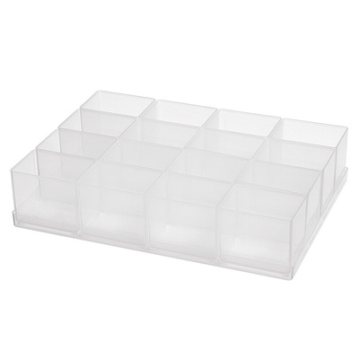 Raaco 16 Cell Transparent Polypropylene, Adjustable Insert, 47mm x 220mm x 160mm