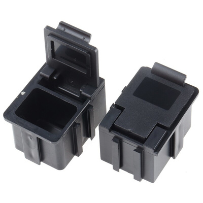 Licefa Black PS Compartment Box, 21mm x 29mm x 22mm