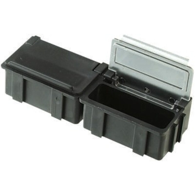 Licefa Grey ABS Compartment Box, 21mm x 42mm x 29mm