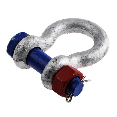 RS PRO Bow Shackle, Zinc Plated Steel, 2t