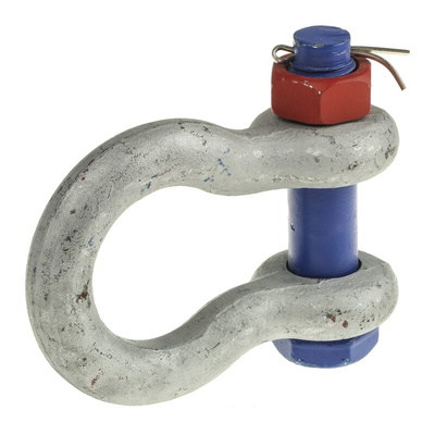 RS PRO Bow Shackle, Zinc Plated Steel, 6.5t