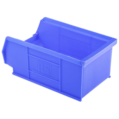 RS PRO PP Storage Bin, 76mm x 101mm, Blue