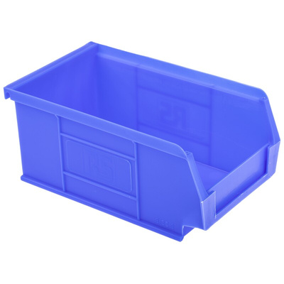 RS PRO PP Storage Bin, 76mm x 101mm, Blue