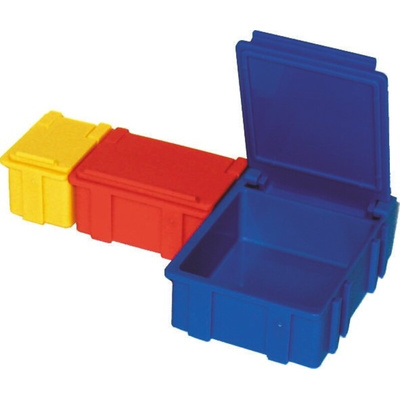 Licefa Red, Transparent ABS Compartment Box, 21mm x 42mm x 29mm