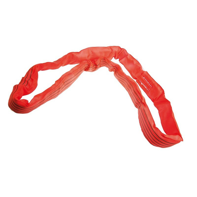 RS PRO 1m Red Lifting Sling Round, 5t