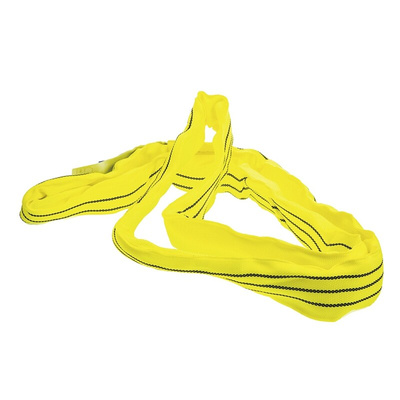 RS PRO 1m Yellow Lifting Sling Round, 3t