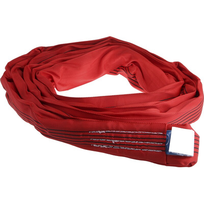 RS PRO 2.5m Red Lifting Sling Round, 5t