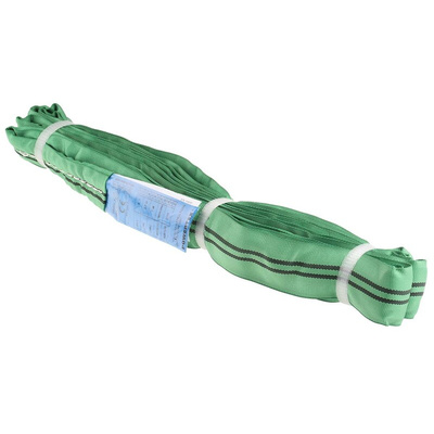 RS PRO 2.5m Green Lifting Sling Round, 2t