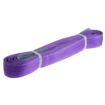 RS PRO 4m Purple Lifting Sling Webbing, 1t