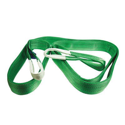 RS PRO 4m Green Lifting Sling Webbing, 2t